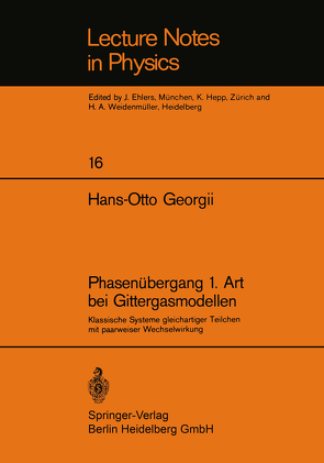 Phasenübergang 1. Art bei Gittergasmodellen von Georgii,  H.-O.