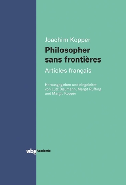 Philosopher sans frontières von Kopper,  Joachim