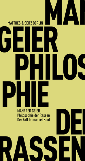 Philosophie der Rassen von Geier,  Manfred