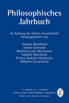 Philosophisches Jahrbuch von Buchheim,  Thomas, Gabriel,  Markus, Gätjens,  Henrike, Gerhardt,  Volker, Görres-Gesellschaft, Grosser,  Florian, Keiling,  Tobias, Lutz-Bachmann,  Matthias, Maier,  Hans, Mandrella,  Isabelle, Ottmann,  Henning, Pfordten,  Dietmar von der, Sommer,  Marc Nicolas, Stekeler-Weithofer,  Pirmin, Vossenkuhl,  Wilhelm