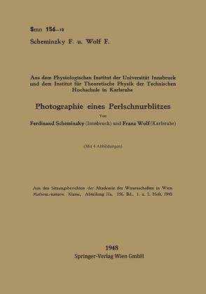 Photographie eines Perlschnurblitzes von Scheminzky,  Ferdinand, Wolf,  Franz