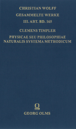 Physicae seu philosophiae naturalis systema methodicum von Hüttner,  Jörg, Timpler,  Clemens, Walter,  Martin