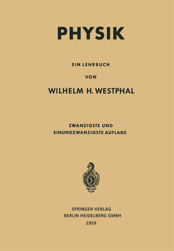 Physik von Westphal,  Wilhelm Heinrich