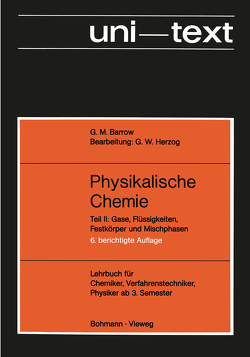 Physikalische Chemie von Barrow,  Gordon M.