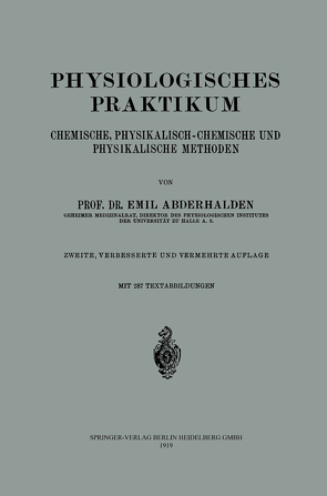 Physiologisches Praktikum von Abderhalden,  Emil