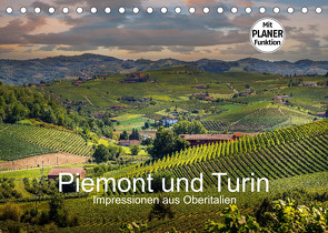 Piemont und Turin (Tischkalender 2023 DIN A5 quer) von Fahrenbach,  Michael