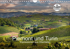 Piemont und Turin (Wandkalender 2023 DIN A4 quer) von Fahrenbach,  Michael