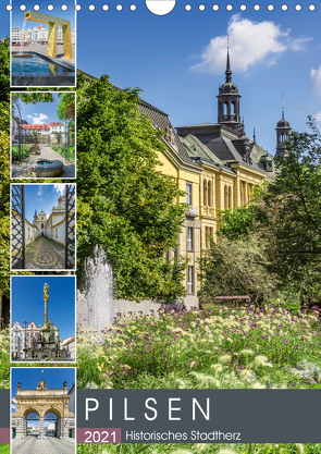 PILSEN Historisches Stadtherz (Wandkalender 2021 DIN A4 hoch) von Viola,  Melanie