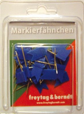 Pin Fähnchen blau von Freytag-Berndt und Artaria KG