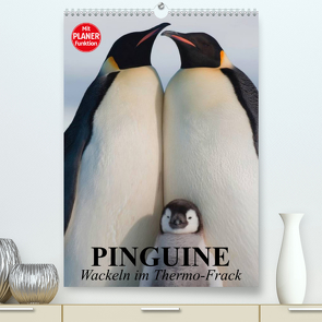 Pinguine. Wackeln im Thermo-Frack (Premium, hochwertiger DIN A2 Wandkalender 2023, Kunstdruck in Hochglanz) von Stanzer,  Elisabeth