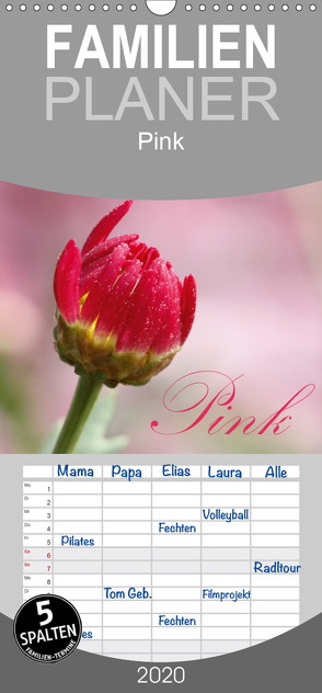 Pink – Familienplaner hoch (Wandkalender 2020 , 21 cm x 45 cm, hoch) von SchnelleWelten