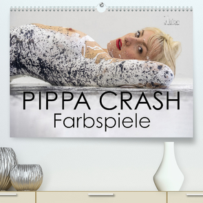 PIPPA CRASH – Farbspiele (Premium, hochwertiger DIN A2 Wandkalender 2023, Kunstdruck in Hochglanz) von Allgaier (ullision),  Ulrich