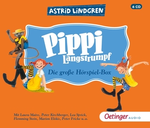 Pippi Langstrumpf. Die große Hörspielbox von Arnold,  Monty, Busch,  Jörg, Elskis,  Marion, Faber,  Dieter, Fricke,  Peter, Gustavus,  Frank, Halver,  Konrad, Heinig,  Cäcilie, Kirchberger,  Peter, Lindgren,  Astrid, Maire,  Laura, Mues,  Dietmar, Oberpichler,  Frank, Rieß,  Alexander, Scheiblich,  Jens, Schülke,  Achim, Sprick,  Lea, Stein,  Flemming, von der Meden,  Andreas, Welbat,  Douglas, Werfel,  Pia