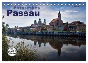 Pittoreskes Passau (Tischkalender 2024 DIN A5 quer), CALVENDO Monatskalender von boeTtchEr,  U