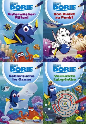 Pixi kreativ 4er-Set 23: Disney: Findet Dorie (4×1 Exemplar) von Disney,  Walt