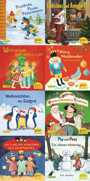 Pixi-Weihnachts-8er-Set 34: ABC, Pixi lief im Schnee (8×1 Exemplar) von Diverse