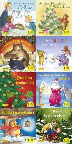 Pixi-Weihnachts-8er-Set 35: Kling, Pixi, klingelingeling (8×1 Exemplar) von Diverse