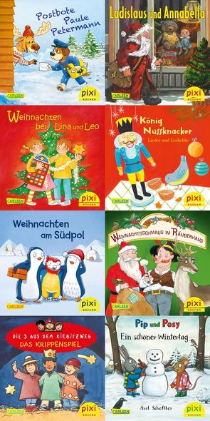 Pixi-Weihnachts-Box 34: ABC, Pixi lief im Schnee (8×8 Exemplare) von Diverse