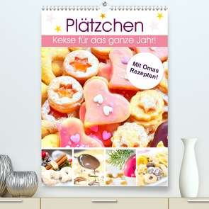 Plätzchen. Kekse für das ganze Jahr! (Premium, hochwertiger DIN A2 Wandkalender 2021, Kunstdruck in Hochglanz) von Hurley,  Rose