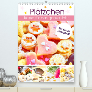 Plätzchen. Kekse für das ganze Jahr! (Premium, hochwertiger DIN A2 Wandkalender 2022, Kunstdruck in Hochglanz) von Hurley,  Rose