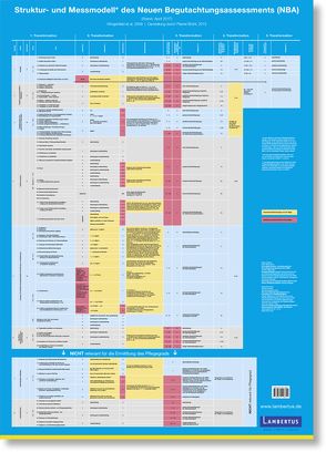 Plakat zum Struktur- und Messmodell des Neuen Begutachtungsassessement (NBA) von Brühl,  Albert, Planer,  Katarina