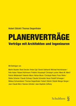 Planerverträge (PrintPlu§) von Siegenthaler,  Thomas, Stöckli ,  Hubert