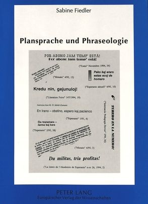 Plansprache und Phraseologie von Fiedler,  Sabine