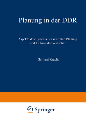 Planung in der DDR von Kracht,  Gerhard