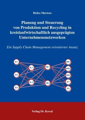 Planung und Steuerung von Produktion und Recycling in kreislaufwirtschaftlich ausgeprägten Unternehmensnetzwerken von Martens,  Heiko