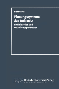 Planungssysteme der Industrie von Rüth,  Dieter