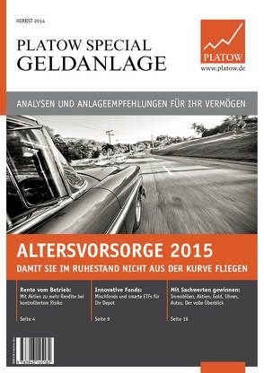 PLATOW Special Geldanlage von Schirmacher,  Albrecht F.