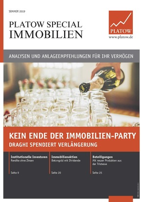 PLATOW Special Immobilien Sommer 2019 von Mahlmeister,  Frank, Schirmacher,  Albrecht F.