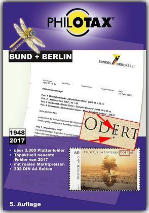 Plattenfehler Katalog Bund + Berlin 5. Auflage von PHILOTAX GmbH