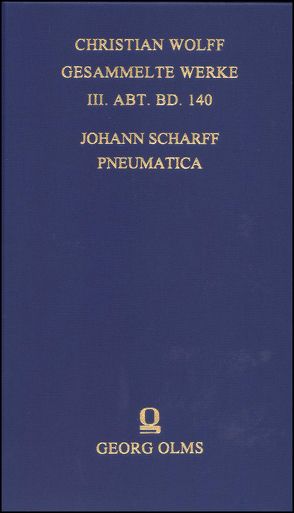 Pneumatica seu Pneumatologia von Scharff,  Johann