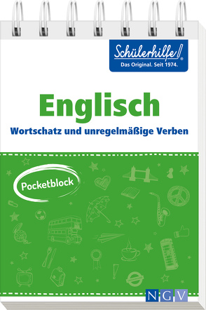 Pocketblock Englisch – Wortschatz und unregelmäßige Verben