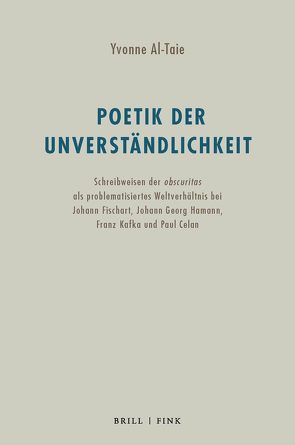 Poetik der Unverständlichkeit von Al-Taie,  Yvonne