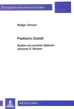 Poetische Gestalt von Ziemann,  Rüdiger