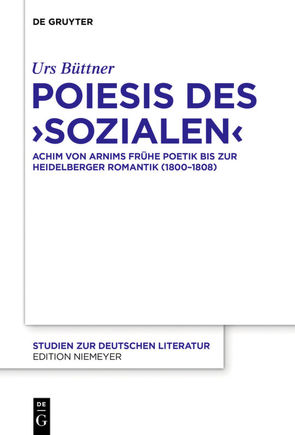 Poiesis des ‚Sozialen‘ von Büttner,  Urs