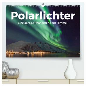 Polarlichter – Einzigartige Phänomene am Himmel. (hochwertiger Premium Wandkalender 2024 DIN A2 quer), Kunstdruck in Hochglanz von Scott,  M.