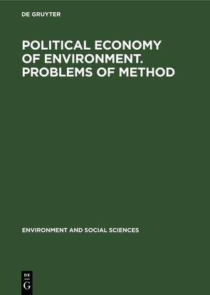 POLITICAL ECONOMY OF ENVIRONMENT PARIS 71 ESS 2