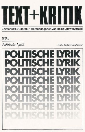 Politische Lyrik von Arnold,  Heinz Ludwig