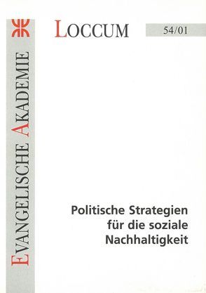 Politische Strategien für die soziale Nachhaltigkeit von Dally,  Andreas