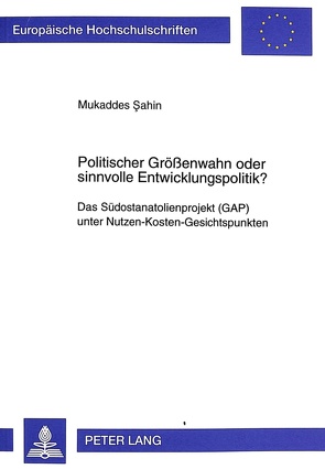 Politischer Größenwahn oder sinnvolle Entwicklungspolitik? von Sahin,  Mukaddes