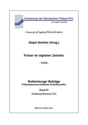 Polizei im digitalen Zeitalter von Berthel,  Ralph