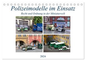 Polizeimodelle im Einsatz (Tischkalender 2024 DIN A5 quer), CALVENDO Monatskalender von Huschka,  Klaus-Peter