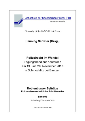 Polizeirecht im Wandel von Schwier,  Henning