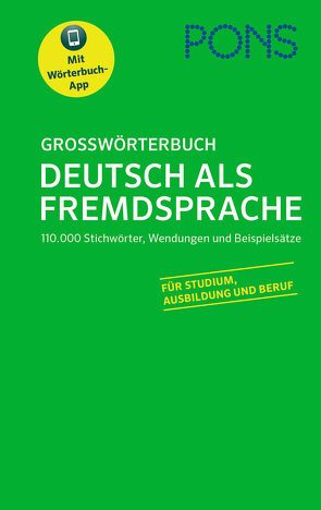 PONS Großwörterbuch Deutsch als Fremdsprache