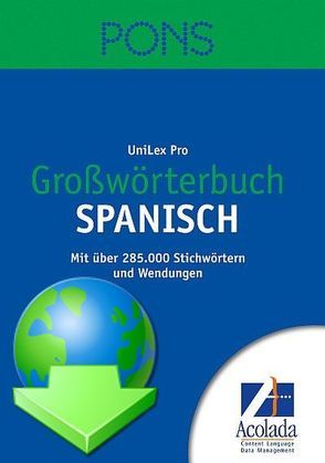 PONS Großwörterbuch Spanisch