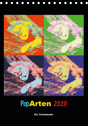 PopArten 2020 – Ein Tierkalender (Tischkalender 2020 DIN A5 hoch) von Weigt,  Mirko