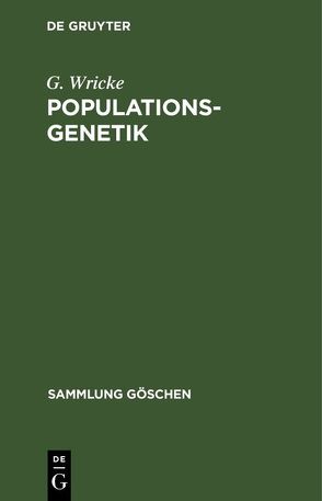 Populationsgenetik von Wricke,  G.